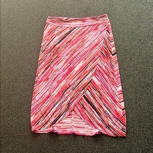 Plus size pink striped Dakini skirt